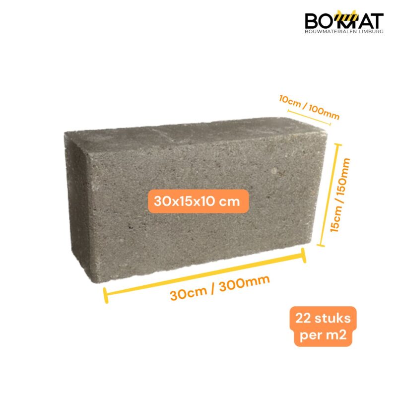 Betonblokken 30x15x10