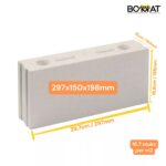 Kalkzandsteen Lijmblok 297x150x198 mm – CS12 Makz – voor binnenmuren – per stuk of per pallet verkrijgbaar
