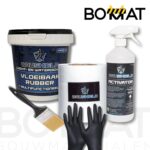 Dakgoot reparatieset met vloeibaar rubber 1kg, Geotex 15cm x 20m, Activator, kwast en handschoenen – complete waterdichte oplossing