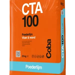 Coba CTA100 Poederlijm Vloer En Wand 25kg Grijs