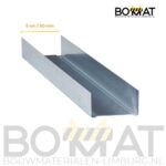 U50 stalen wandprofiel 400cm – metal stud ligger voor binnenwanden