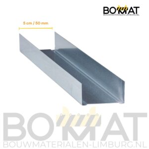 U50 stalen wandprofiel 400cm – metal stud ligger voor binnenwanden