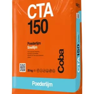 Coba CTA150 Poederlijm Snel 25 kg Grijs – Snelle Flexibele Tegellijm Voor Vloer en Wand