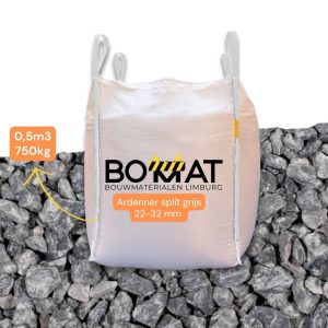 Ardenner Split Grijs 22-32 mm Bigbag 0,5 m³ (750 kg)
