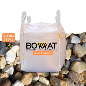Dakgrind 16-32 mm Big Bag 0,5 m³ 750 kg voor platte daken en drainage