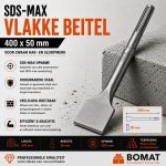 SDS-max vlakke beitel 400 x 50 mm - Bouwmaterialen Limburg BOMAT BV