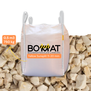 Yellow Sunsplit 11-20 mm Bigbag 0,5 m³ 750 kg voor oprit en tuin
