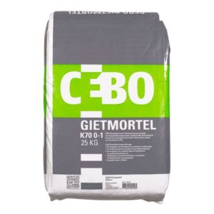 Gietmortel K70 5-80mm 25kg
