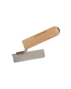 Japanse hoekschop uitwendig scherp 100x26mm RVS houten handgreep