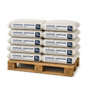 Zilverzand / Kwartszand / Witzand 250 kg – Zuiver Fijn Zand voor Voegen, Bestrating & Diverse Toepassingen